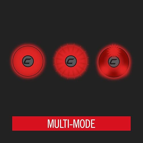 Miniatura 4 de Coast SL1R - Luz de clip de seguridad recargable USB con luz roja, multimodo y adhesivo de doble montaje, correr, caminar, ciclismo, lugar de