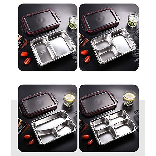 Alician Lancheira de Aço Inoxidável para Adultos, Crianças, Caixa de Comida para Estudantes, 304, 30