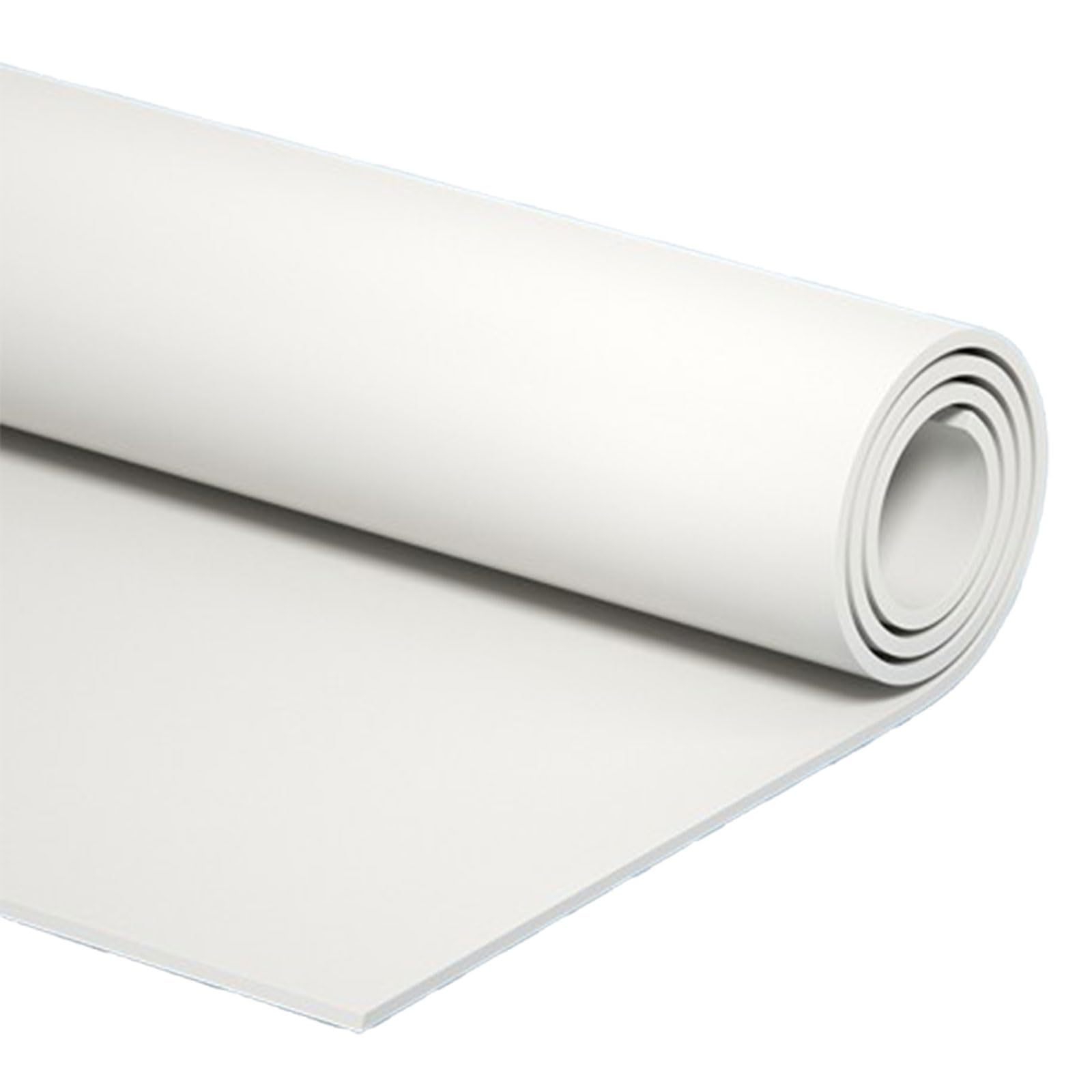 COYOUCO White Silicone Rubber Sheet,High Temp Heavy Duty for Gaskets DIY Sealing Material,200 * 200Mm,Thick 6-20Mm,6 * 200 * 200mm（white）