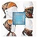 Anphly 6PCS Paisley Bandanas, 21 x 21 Inch Multi-Purpose Headwear Scarves for Women Men, Classic Cowboy Handkerchiefs for Outdoor Activities and Fashion Accessories