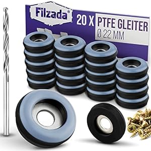 Filzada HU-XI-24 PTFE Möbelgleiter 20er Set