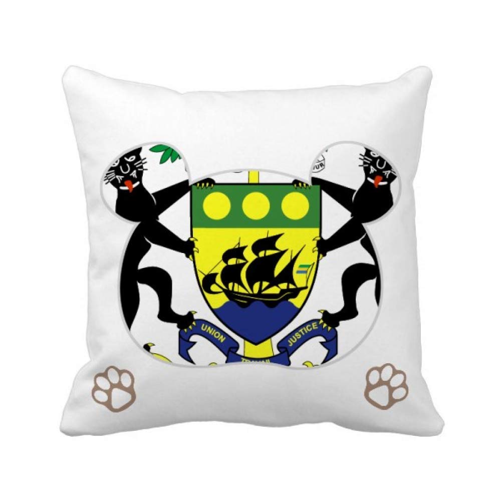 Housse de coussin Gabon aux couleurs vives pour protection durable