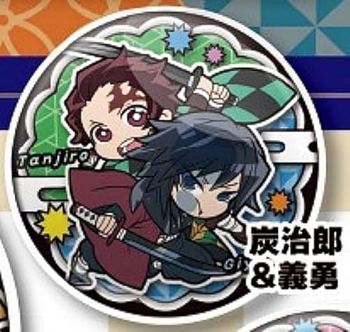 【炭治郎&義勇】ぴた!でふぉめ 鬼滅の刃 一致団結缶バッジ