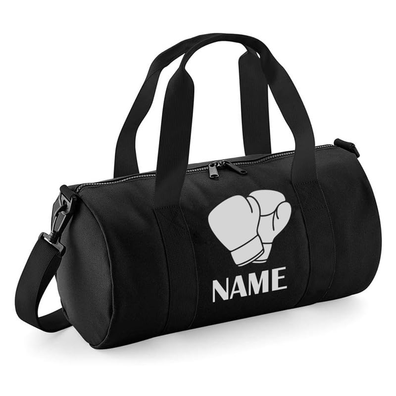 Personalised Boxing Barrel Bag Gloves Kick Boxing School Gym Kit Bags Kids Travel Duffle Bags Custom Name Sports Backpack