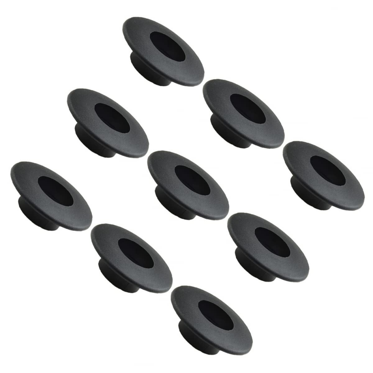 DAZZLEEX Roulement de baby-foot 16 mm, Palier à bille Noir, Plastique, Lot de 10