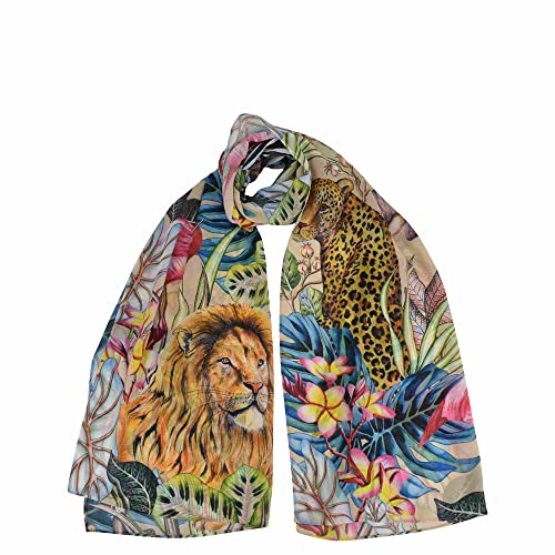 Anuschka Women's Original Printed Artwork Chiffon Scarf - African Adventure