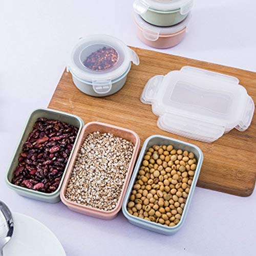 es Cucina Frigorifero Sigillato Plastica Crisper Cibo Scatola Pranzo Cibo Serbatoio Conservazione Classificazione Po