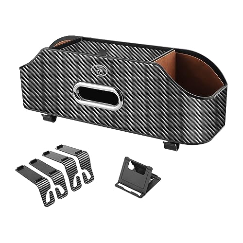 Dickly Caja de pañuelos para el respaldo del asiento del automóvil, decoración interior del automóvil, uso universal para mantener ordenado, bolsillo