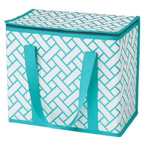 DURASACK Large Insulated Food Delivery Bag – 16'x9'x13' Reusable Thermal Tote for Hot & Cold Transport – Lightweight Grocery, Lunch, and Takeout Carrier – Water-Resistant, Foldable