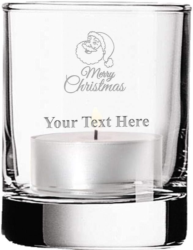 Crown Awards Custom Candleholders, Merry Christmas Votive Candle Holder, Great Customizable Prime