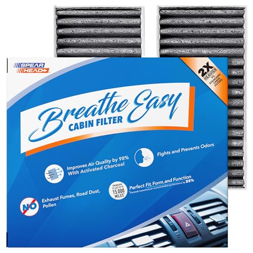 Image of Spearhead Odor Defense Breathe Easy AC & Heater Cabin Filter | Fits 2011-2017 Wranger, 2018 Wrangler JK Like OEM | Up to 25% Longer Lasting w /Activated Carbon (BE-777)