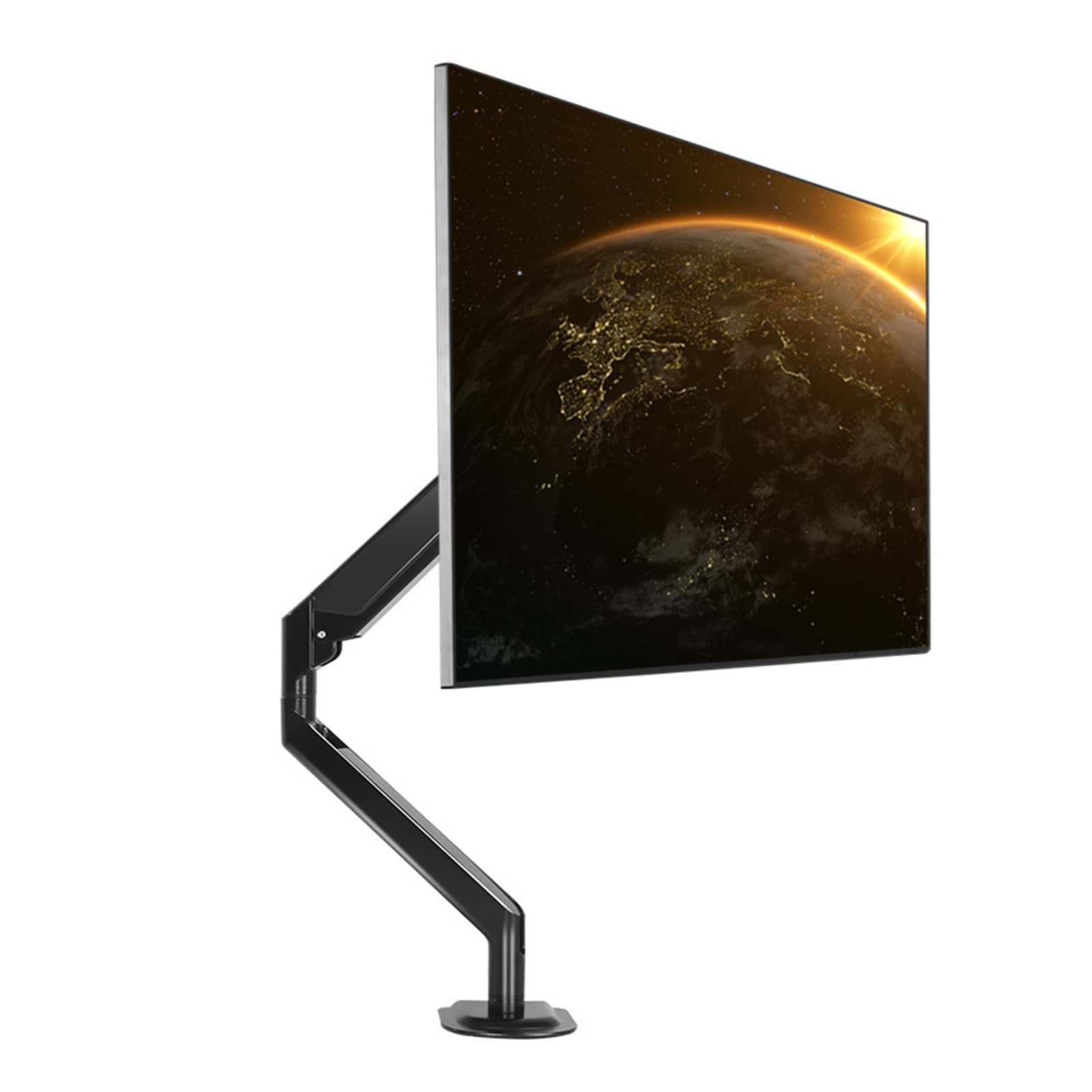 Ramię Monitora, 10-32" Ramię Monitora Ze Sprężyną Gazową, Obrót O 360 Stopni, Pochylenie, Obrotowy Uchwyt Monitora Na Biurko, Stojak Na Komputer, Stabilny I Stabilny