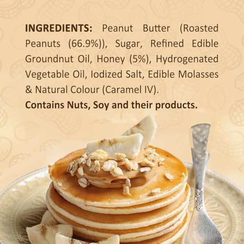 Image of Sundrop Peanut Butter with Honey | Creamy | 900 grams | With 23% Protein | 7.1% Dietary Fibre | No Preservatives | Premium Roasted Peanuts | Great Value per Gram of Protein (Pack of 3)