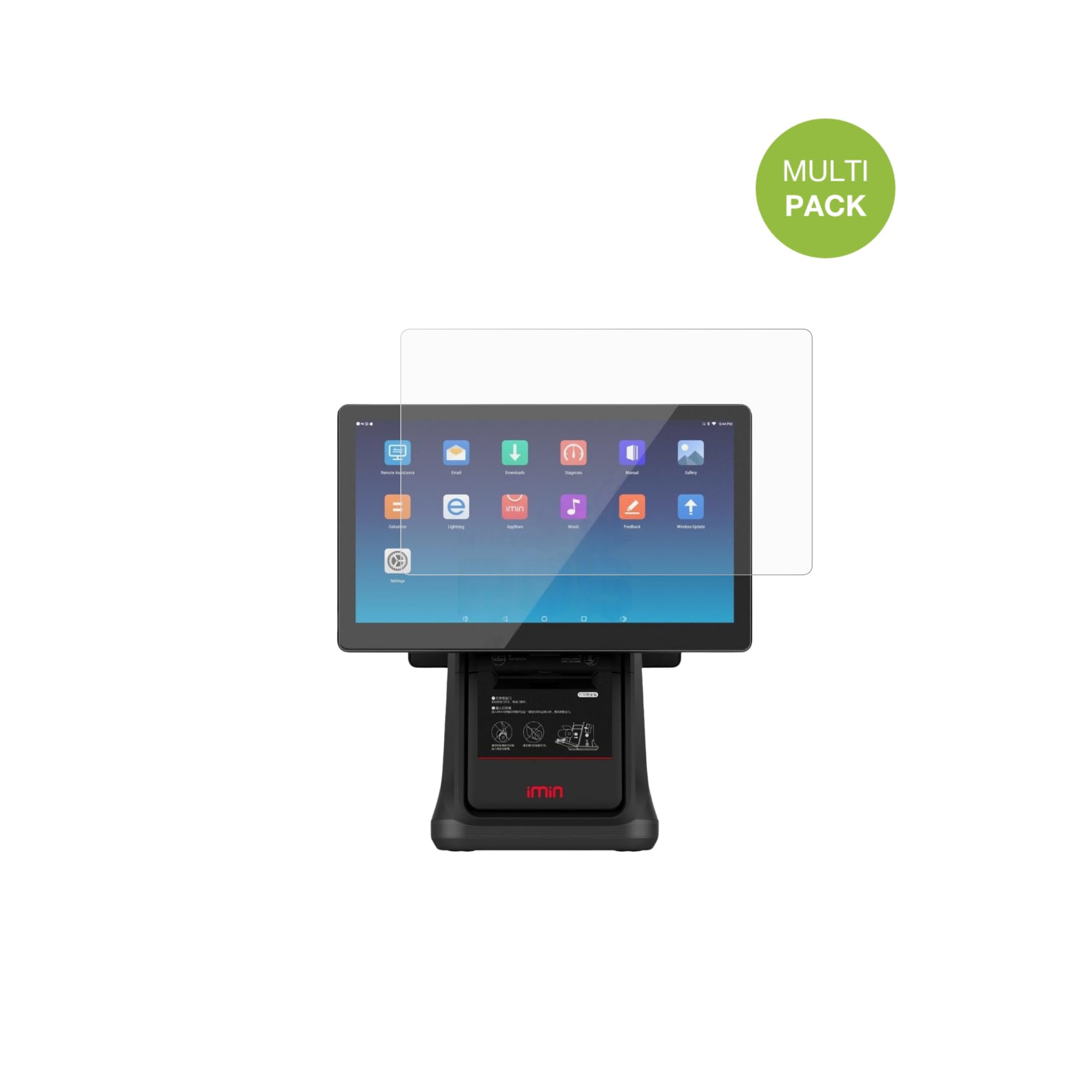 dipos 2x Protector de Pantalla mate para IMIN D4 / Pro D4-503 D4-505