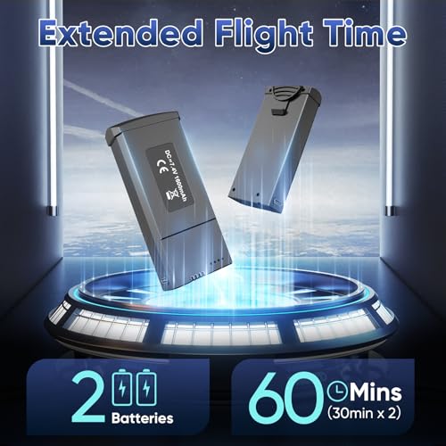 GPS Drone with 4k camera for adults, 4.5’’ LCD Screen Controller, Brushless Motor, 60-Min Flight Time with 2 Batteries, SD Card Included, 5G FPV Quadcopter with Smart Return, Great Gift for Beginners - Image 5