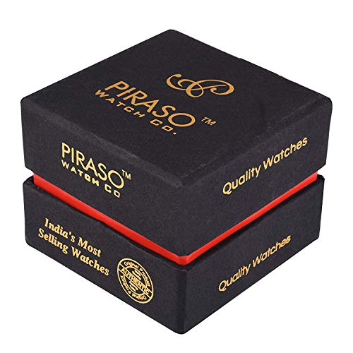 Image of PIRASO Analogue Black Dial Watch with Chain for Boys & Men's