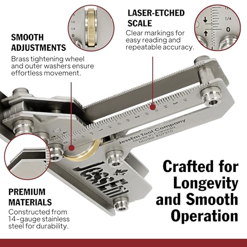 Image of JessEm 07310 14 Guage Stainless Steel Tool Setting Gauge - Imperial - Large