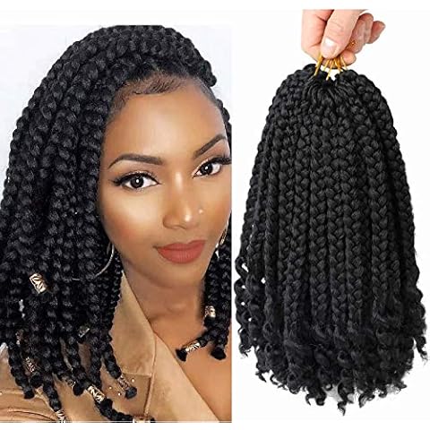 6 Packs Crochet Box Braids Curly Ends Cover