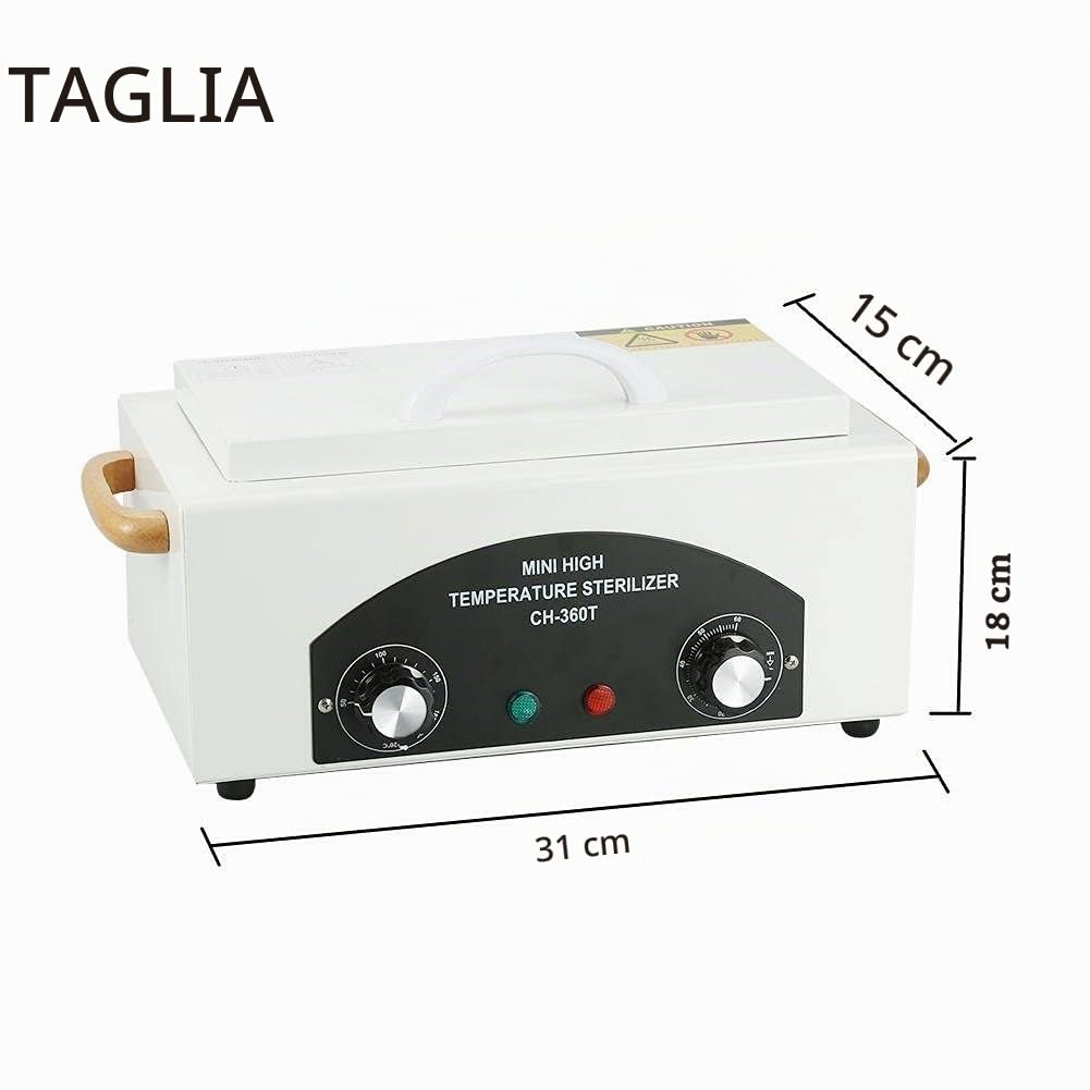 Sterilizzatore ad alta temperatura per unghie e strumenti dentali - Serbatoio smontabile in acciaio inossidabile per parrucchieri e manicure professionali