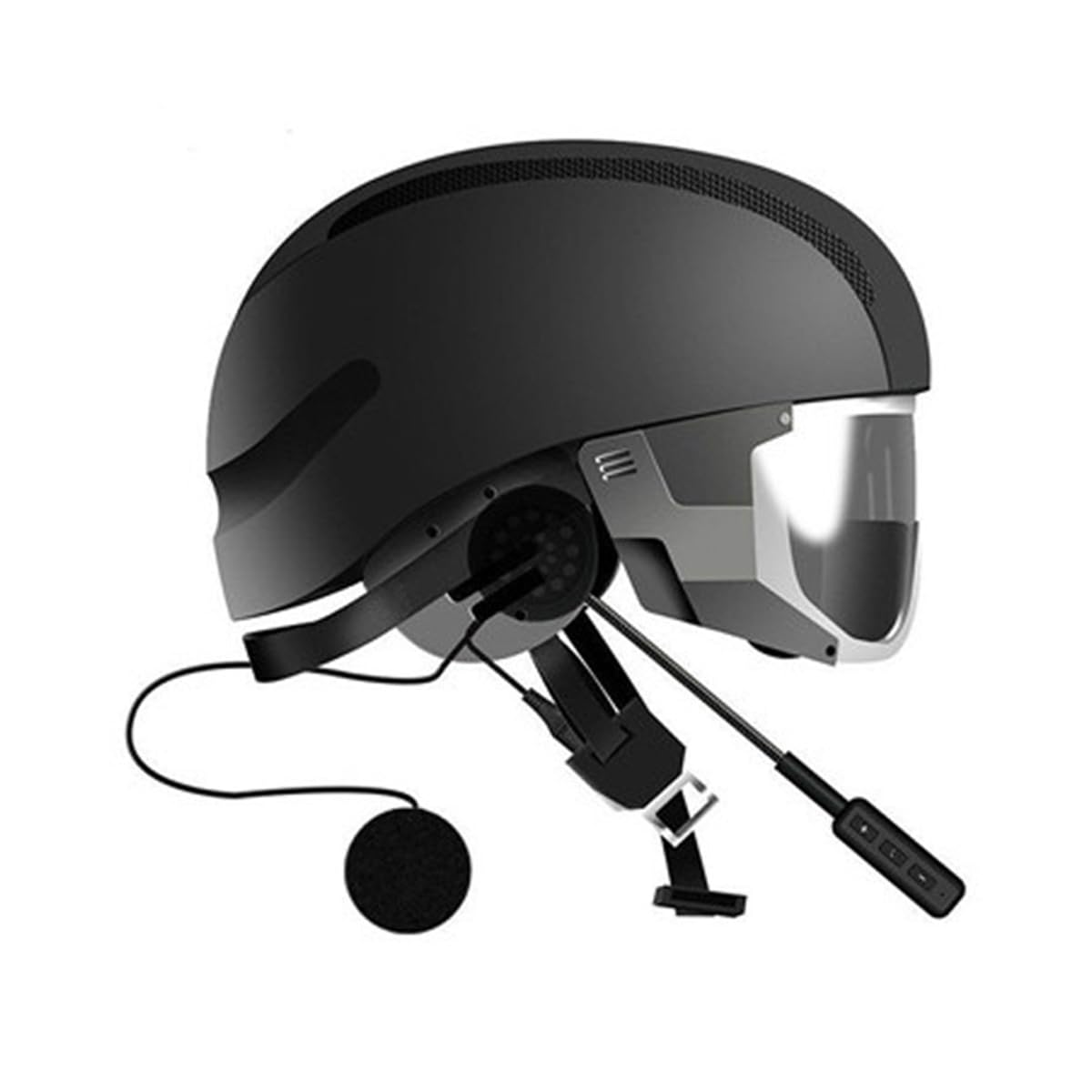 Alnicov Casco Moto Auricolare Bluetooth Casco Integrale Auricolare Wireless Integrato risponde automaticamente alla Navigazione delle chiamate