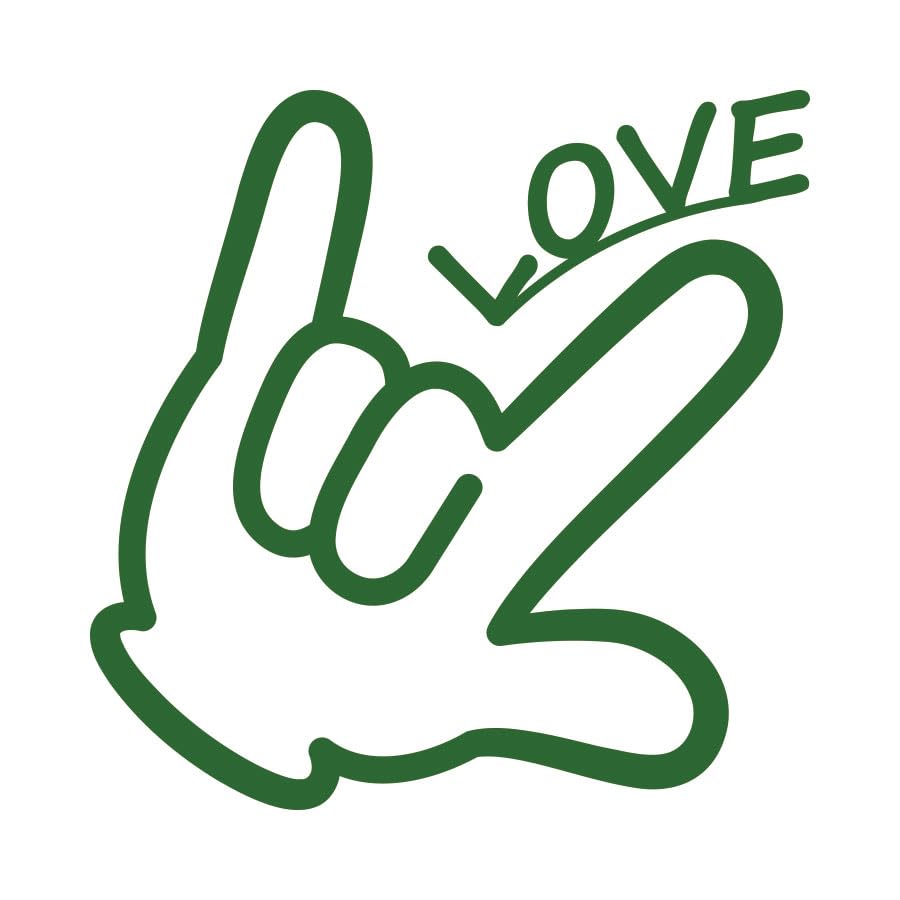 Amazon.co.jp: LOVE ラブ ハンドサイン 指マーク シール ステッカー