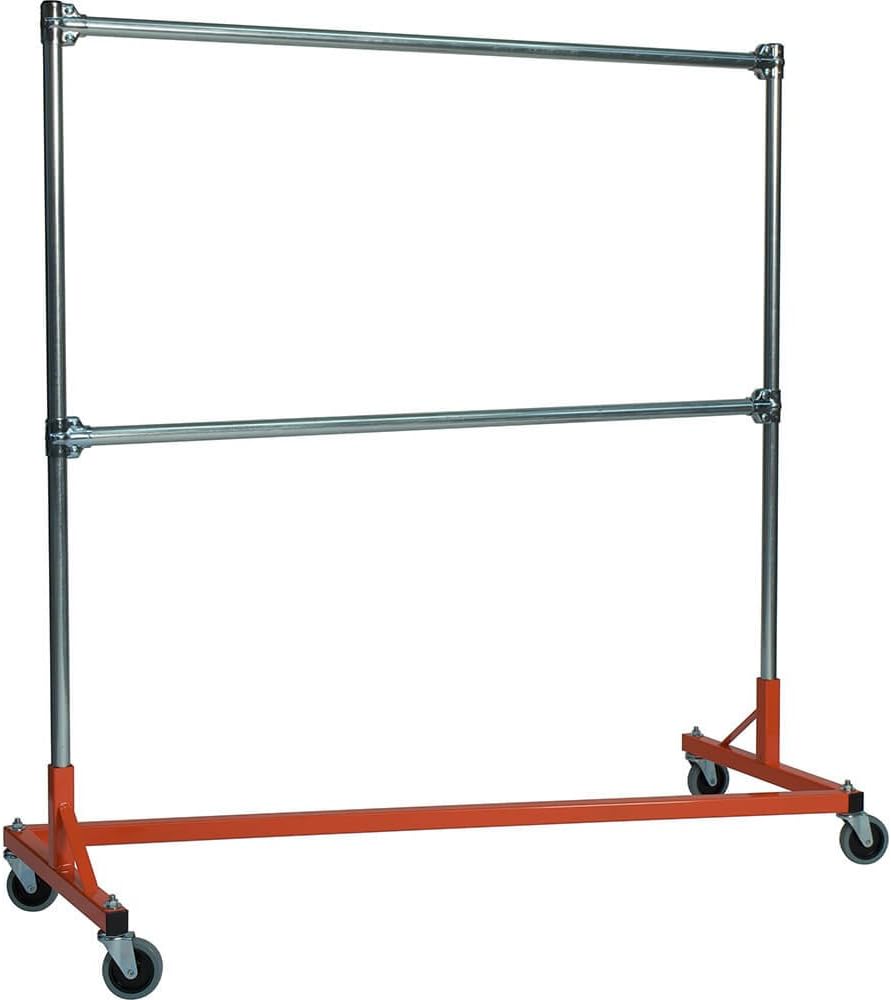 5 ft. ZRack Garment RackDouble Rail 5 ft. Uprights in