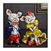WQQLQX Statue Schweinskulptur Keramik Figur Tierstatue Kunstwerk Dekor Für Garten Paar Wohnzimmer Bücherregal Ornament Skulpturen