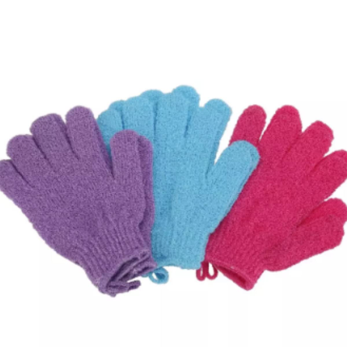 Nidy® Double Sided Exfoliating Gloves Body Scrubber Scrubbing Glove