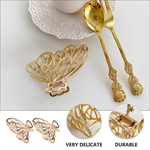 2 Unidades Grampo De Cabelo Borboleta Clipe De Mandíbula De Cabelo De Liga Grampos De Cabelo Ocos Ga