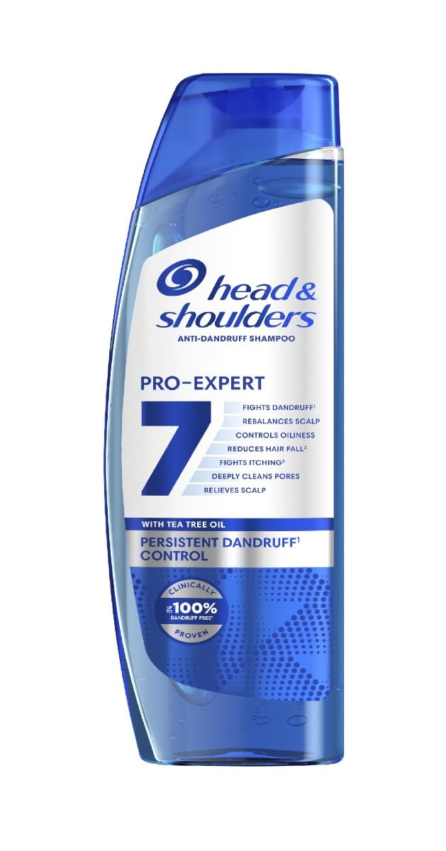 Head & Shoulders Pro-Expert 7 Persistent Dandruff Control Shampoo 250ml. Fights 7 Scalp Problems and Provides Protection. Countering Even Persistent Dandruff