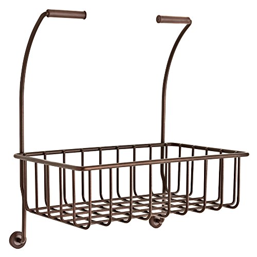 Franklin Brass 193105-CBZ Over-the-Toilet Paper Holder Hanging Convenience Basket Holder Shelf for Cell Mobile Phone Holder and Wipes, Classic Bronze