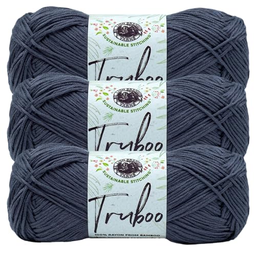 Image of (3 Pack) Lion Brand Yarn Truboo Yarn, Slate