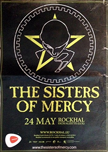 Poster The Sisters Of Mercy 60x80cm de style rock gothique pour la déco