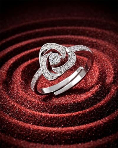 Image of Clara 925 Sterling Silver Bianca Solitaire Pendant Earrings Chain Bracelet Ring Jewellery Set for Women & Girls| Platinum Plated | Gift for her