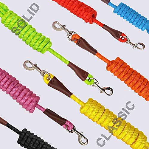 Maypaw COMOYA 4 Ft/6 Ft/8 Ft/10 Ft Dog Leash, Classic Solid Colors, Strong Nylon Rope Dog Leash Reinforced thumb #3