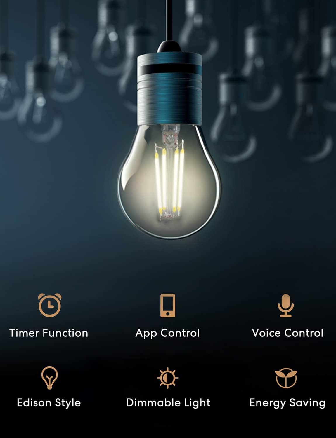 Ampoule Connectée Meross WiFi - Multicolore E27 9W Compatible Alexa Et Google Home