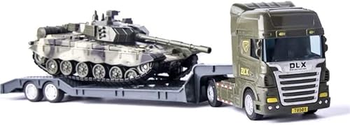 Miniatura 13 de ZUKULIFE Conjunto de juguetes de camión de construcción, vehículos de sitio, excavadora de camión de plataforma plana, remolque, regalo