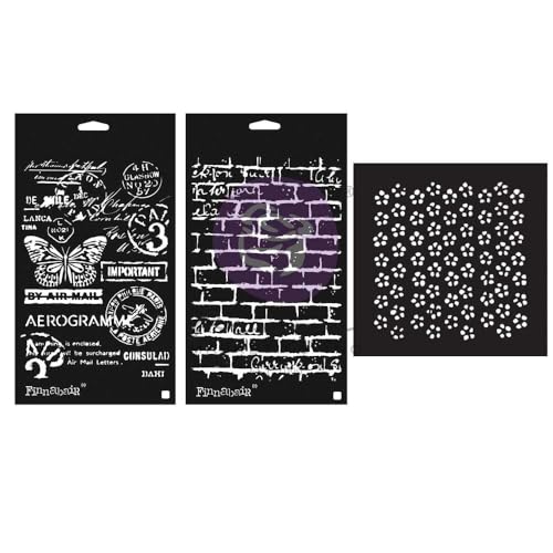 Finnabair Art Alchemy Stencil Set-Perfectly Grungy