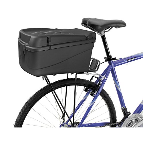 M-Wave Fahrradkoffer Topcase, Schwarz, 42 x 31 x 22 cm, 15 Liter, 122463