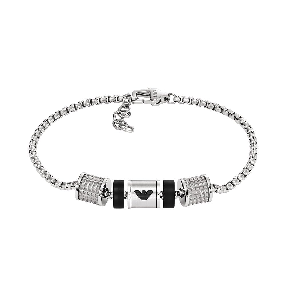 Emporio ArmaniMen's Stainless Steel or beaded with lobster clasp closure bracelet