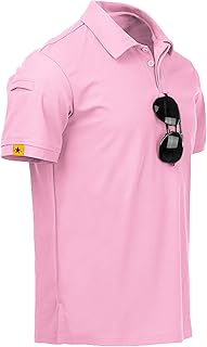 Polo Manga Corta para Hombre Secado Rápido Transpirable Polo Tenis Polo Verano para Hombre Golf Camisa Deportiva Casual Basic Polo