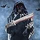 JSRHEEM Halloween Waffen, Sense Halloween, Machete Halloween, für Karneval und Halloween, Schwert, Dolch, Serienkiller, Kostümzubehör (Requisitenmachete)