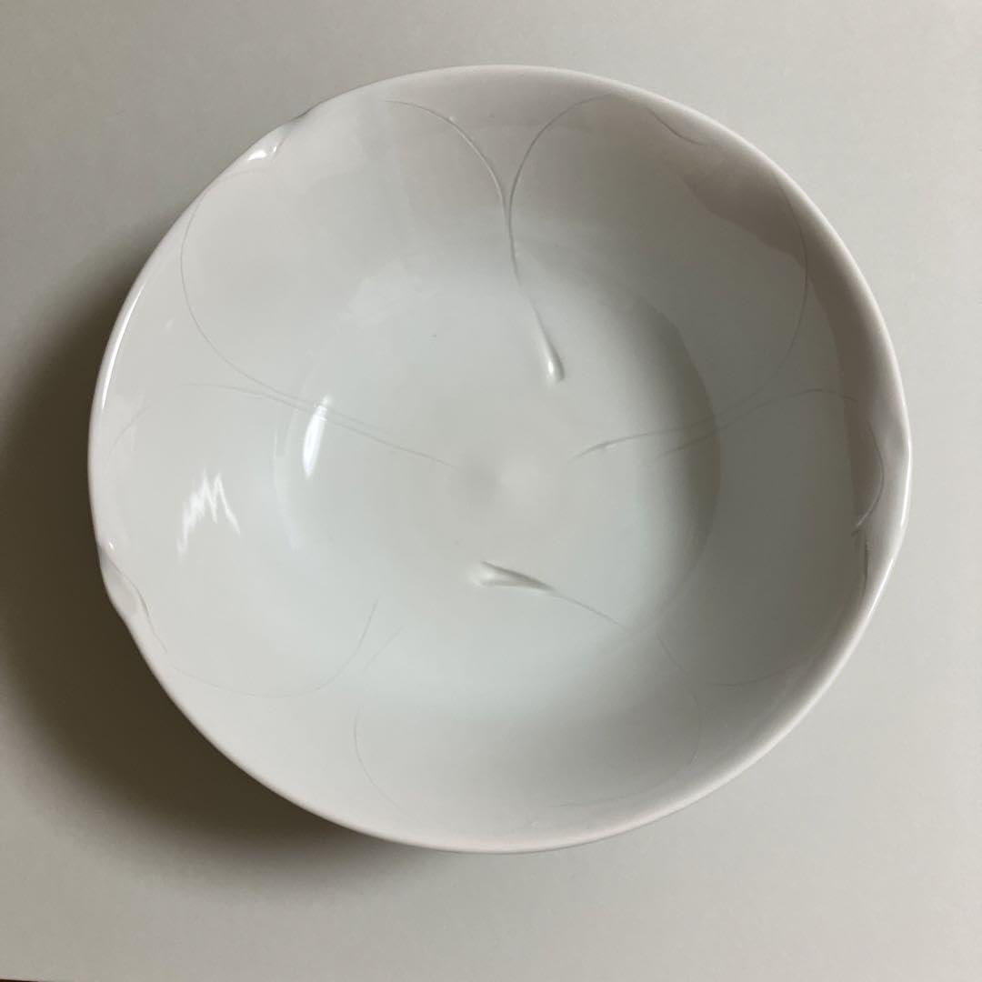 Amazon.co.jp: 京焼 花文青白磁鉢 陶芸家 松本為佐視作 径約21cm 共箱