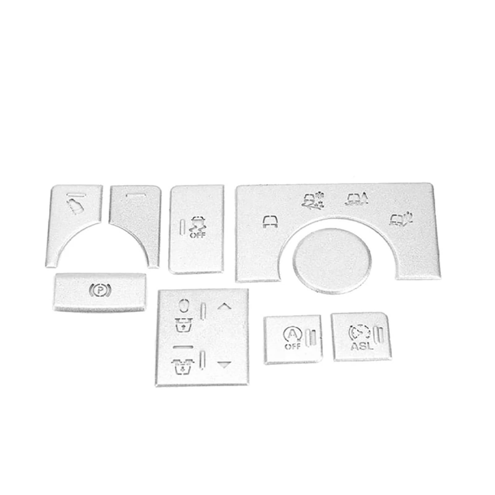 Car Interior Sticker Accessories 9Pcs for Land for Rover for Range for Rover for Sport 2014 2015 2016 2017 Car Interior Center Console Mode Button Sticker Trim