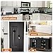 Sagekia Matte Chalk Paint Furniture Paint Kit (With Tools) - [35 fl.oz, licorice black] 50-60 sq.ft, Water-Based, Non-Toxic & Odorless Wood Paint for Cabinets, Doors, Tables, Easy to Apply