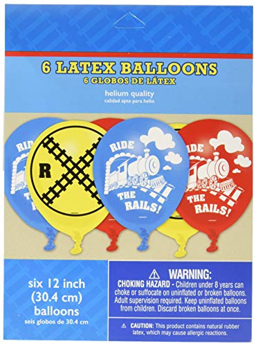 amscan Party Supplies Thomas All Aboard Printed Latex Balloons, Multi Color - //coolthings.us