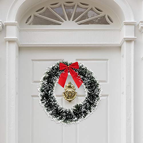 Gift Boutique 6 Christmas Front Door With Red Bow 13 Inch Winter Decoration Wall Decor Hanging Wreaths Kitchen Decorations Artificial Home Decor Holiday Indoor Window thumb #2