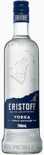 ERISTOFF Premium Vodka, Charcoal Filtered, Triple Distilled Vodka Spirit, 37.5% ABV, 70cL / 700mL