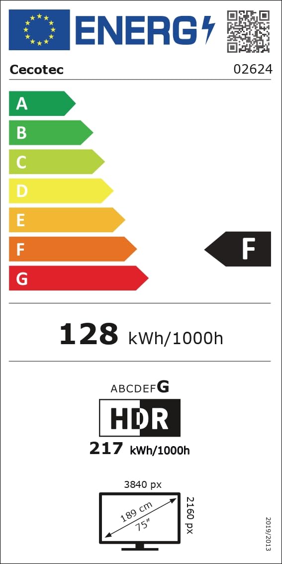Cecotec Televisore LED 75" Smart TV Serie A3 ALU30075, 4K UHD, Android TV 11, Frameless, Assistente vocale Google e Chromecast, Dolby Vision & Atmos, HDR10, HBBTV, 2023.
