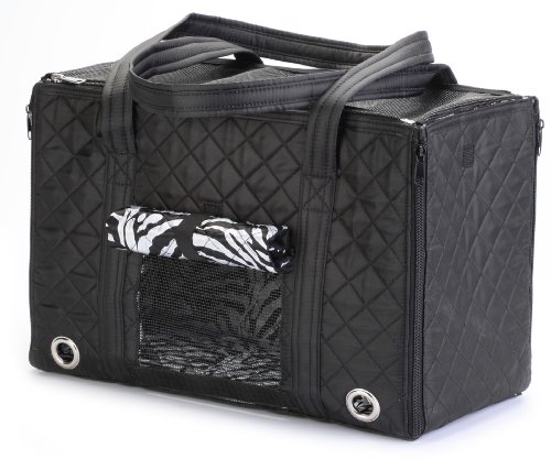 Sherpa Park Tote Pet Carrier, Medium Black #TOP5